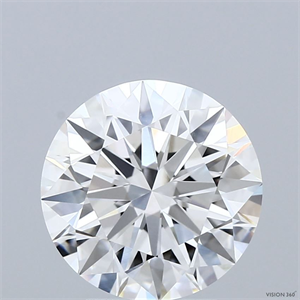 Picture of Lab Grown Diamond 3.55 Carats, Round with Ideal Cut, E Color, VVS1 Clarity and Certified by IGI