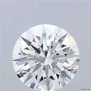 Picture of Lab Grown Diamond 3.55 Carats, Round with Ideal Cut, E Color, VVS1 Clarity and Certified by IGI