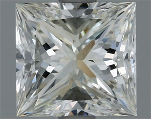Picture of Natural Diamond 1.00 Carats, Princess with  Cut, I Color, VS1 Clarity and Certified by IGI