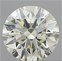 Natural Diamond 0.60 Carats, Round with Excellent Cut, M Color, VVS1 Clarity and Certified by IGI
