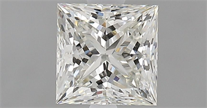 Picture of Natural Diamond 1.00 Carats, Princess with  Cut, J Color, VVS2 Clarity and Certified by GIA