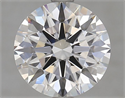 Lab Grown Diamond 2.77 Carats, Round with Ideal Cut, D Color, FL Clarity and Certified by IGI