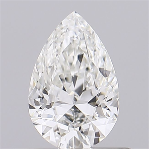 Picture of Natural Diamond 0.49 Carats, Pear with  Cut, H Color, VVS1 Clarity and Certified by GIA