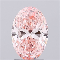 Picture of Lab Grown Diamond 1.69 Carats, Emerald with  Cut, Fancy Intense Pink Color, VS1 Clarity and Certified by IGI