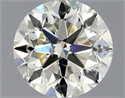 Natural Diamond 0.92 Carats, Round with Very Good Cut, L Color, SI2 Clarity and Certified by GIA
