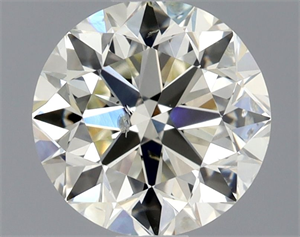 Picture of Natural Diamond 0.92 Carats, Round with Very Good Cut, L Color, SI2 Clarity and Certified by GIA