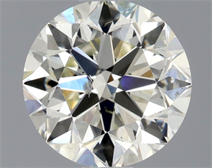 Picture of Natural Diamond 0.92 Carats, Round with Very Good Cut, L Color, SI2 Clarity and Certified by GIA