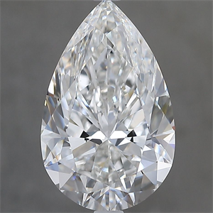 Foto Diamante Natural 3.51 quilates, De pera , Color F, claridad SI1 y certificado GIA de