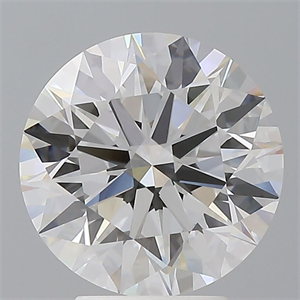 Picture of Lab Grown Diamond 4.09 Carats, Round with Ideal Cut, E Color, VVS2 Clarity and Certified by IGI