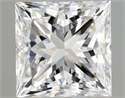 Natural Diamond 1.00 Carats, Princess with  Cut, E Color, VVS1 Clarity and Certified by GIA