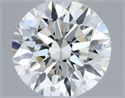 Natural Diamond 0.49 Carats, Round with Excellent Cut, H Color, VS2 Clarity and Certified by IGI