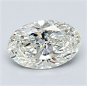 Diamante Natural 2.22 quilates, Ovalado , Color J, claridad SI1 y certificado GIA