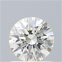 Natural Diamond 0.71 Carats, Round with Excellent Cut, I Color, SI1 Clarity and Certified by GIA