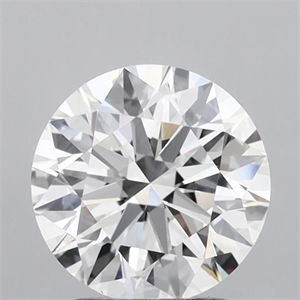 Picture of Lab Grown Diamond 2.21 Carats, Round with Ideal Cut, D Color, IF Clarity and Certified by IGI