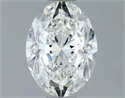 Natural Diamond 1.20 Carats, Oval with  Cut, H Color, VVS1 Clarity and Certified by GIA