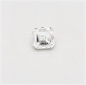 Natural Diamond 1.01 Carats, Asscher with  Cut, I Color, VS2 Clarity and Certified by GIA