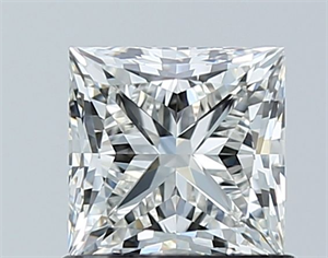 Picture of Natural Diamond 1.00 Carats, Princess with  Cut, H Color, VVS2 Clarity and Certified by GIA