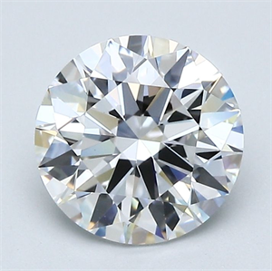 Picture of Natural Diamond 2.02 Carats, Round with Excellent Cut, D Color, VS1 Clarity and Certified by GIA