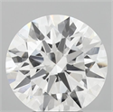 Lab Grown Diamond 3.59 Carats, Round with Ideal Cut, E Color, VS2 Clarity and Certified by IGI