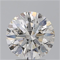 Natural Diamond 3.08 Carats, Round with Excellent Cut, J Color, SI2 Clarity and Certified by GIA