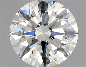 Picture of Natural Diamond 0.72 Carats, Round with Excellent Cut, K Color, VS1 Clarity and Certified by GIA