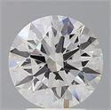 Lab Grown Diamond 3.09 Carats, Round with Ideal Cut, E Color, VS1 Clarity and Certified by IGI
