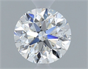 Natural Diamond 0.70 Carats, Round with Very Good Cut, F Color, VVS1 Clarity and Certified by GIA