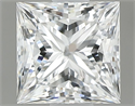 Natural Diamond 0.65 Carats, Princess with  Cut, E Color, VS1 Clarity and Certified by GIA