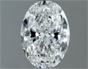 Natural Diamond 0.80 Carats, Oval with  Cut, F Color, VS1 Clarity and Certified by GIA