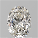 Natural Diamond 0.90 Carats, Oval with  Cut, I Color, VVS1 Clarity and Certified by GIA