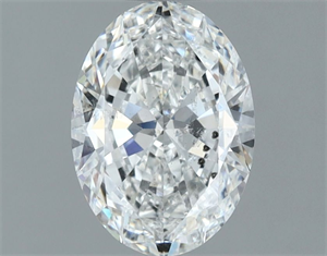 Picture of Natural Diamond 1.20 Carats, Oval with  Cut, E Color, SI2 Clarity and Certified by IGI