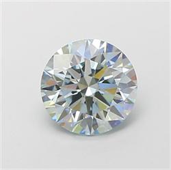 Picture of Lab Grown Diamond 1.61 Carats, Round with Ideal Cut, Fancy Blue Color, VS1 Clarity and Certified by IGI