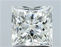 Natural Diamond 1.50 Carats, Princess with  Cut, I Color, SI1 Clarity and Certified by GIA