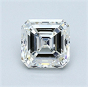 Natural Diamond 1.01 Carats, Asscher with  Cut, G Color, VVS2 Clarity and Certified by GIA