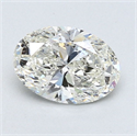 Diamante Natural 0.91 quilates, Ovalado , Color J, claridad SI2 y certificado GIA