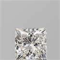 Natural Diamond 0.90 Carats, Princess with  Cut, I Color, VVS1 Clarity and Certified by GIA