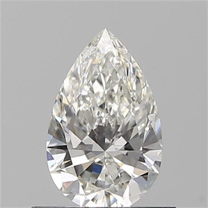 Picture of Natural Diamond 0.56 Carats, Pear with  Cut, H Color, VS1 Clarity and Certified by GIA