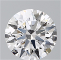 Lab Grown Diamond 2.53 Carats, Round with Ideal Cut, D Color, VS1 Clarity and Certified by IGI