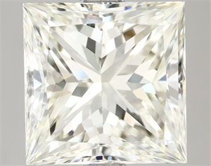 Picture of Natural Diamond 3.02 Carats, Princess with  Cut, J Color, VVS2 Clarity and Certified by IGI