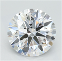 Del inventario de diamantes de laboratorio, 3.12 quilates, Redondo , Color D, claridad IF y certificado IGI