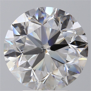 Picture of Natural Diamond 4.00 Carats, Round with Very Good Cut, F Color, SI1 Clarity and Certified by GIA