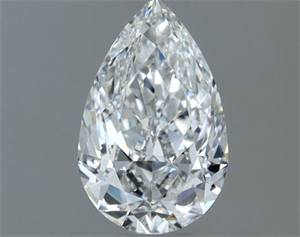 Picture of Natural Diamond 0.60 Carats, Pear with  Cut, F Color, VS2 Clarity and Certified by GIA