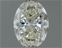 Natural Diamond 0.91 Carats, Oval with  Cut, I Color, IF Clarity and Certified by IGI