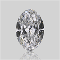 Natural Diamond 0.70 Carats, Oval with  Cut, D Color, VS2 Clarity and Certified by GIA