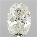 Natural Diamond 2.02 Carats, Oval with  Cut, K Color, SI2 Clarity and Certified by GIA