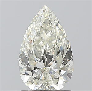 Picture of Natural Diamond 1.02 Carats, Pear with  Cut, I Color, SI1 Clarity and Certified by IGI