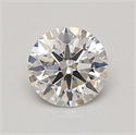 Lab Grown Diamond 0.70 Carats, Round with Ideal Cut, D Color, VS2 Clarity and Certified by IGI
