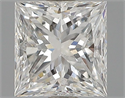 Diamante Natural 0.53 quilates, Princesa , Color F, claridad SI1 y certificado GIA