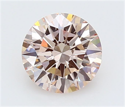 Picture of Lab Grown Diamond 2.01 Carats, Round with Ideal Cut, Fancy Light Pink Color, VS1 Clarity and Certified by IGI