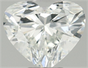 Natural Diamond 0.30 Carats, Heart with  Cut, F Color, VS2 Clarity and Certified by GIA